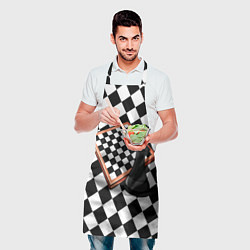 Фартук кулинарный Шахматы, цвет: 3D-принт — фото 2