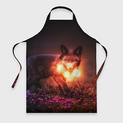 Фартук кулинарный Лисица с фонариками, цвет: 3D-принт
