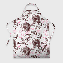 Фартук кулинарный Париж Paris, цвет: 3D-принт