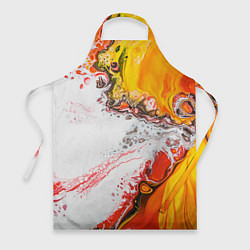 Фартук Рисунок желтой краской