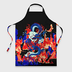 Фартук кулинарный Огненный Дракон, цвет: 3D-принт