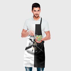 Фартук кулинарный Чёрный Аста vs Аста Чёрный клевер, цвет: 3D-принт — фото 2