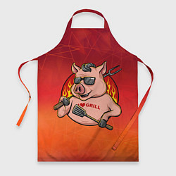 Фартук кулинарный Grill, цвет: 3D-принт