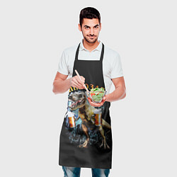 Фартук кулинарный Пивозавр, цвет: 3D-принт — фото 2