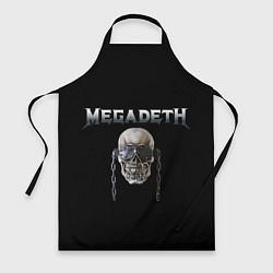 Фартук кулинарный Megadeth, цвет: 3D-принт