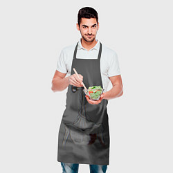 Фартук кулинарный Сиреноголовый Глитч Glitch, цвет: 3D-принт — фото 2