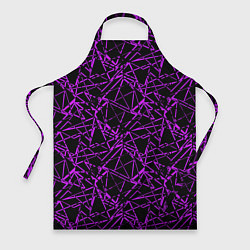 Фартук Фиолетово-черный абстрактный узор