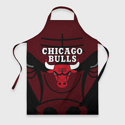 Фартук кулинарный CHICAGO BULLS ЧИКАГО БУЛЛС НА ФОНЕ, цвет: 3D-принт