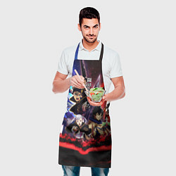 Фартук кулинарный Черный клевер герои и вселенная Аста Юно, цвет: 3D-принт — фото 2
