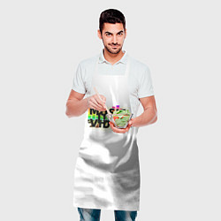 Фартук кулинарный Merch - DJ MUSICVIDEO, цвет: 3D-принт — фото 2