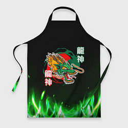 Фартук кулинарный Китайский огненный дракон, цвет: 3D-принт