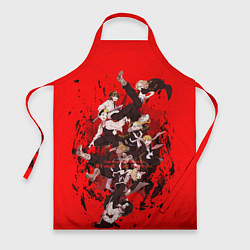 Фартук кулинарный Токийские мстители Главные герои в кровавом водоро, цвет: 3D-принт