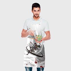 Фартук кулинарный Атака Микаса с брызгами - Атака на титанов, цвет: 3D-принт — фото 2