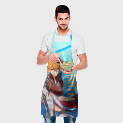 Фартук кулинарный Геншин импакт: Тарталья, цвет: 3D-принт — фото 2