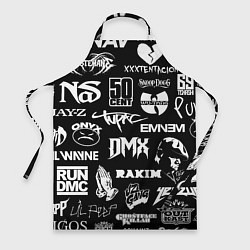 Фартук кулинарный RAP & HIP HOP LOGOS, цвет: 3D-принт