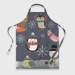 Фартук НОВОГОДНИЙ ПАТТЕРН ЖИВОТНЫЕ