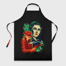 Фартук кулинарный Элизабет и детектив Букер, цвет: 3D-принт