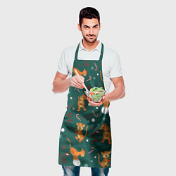Фартук кулинарный Тигр и рождество, цвет: 3D-принт — фото 2