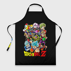 Фартук кулинарный Персонажи Dragon Ball, цвет: 3D-принт