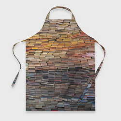 Фартук кулинарный Книжные кирпичики знаний, цвет: 3D-принт