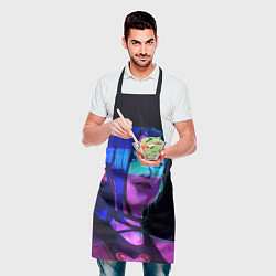 Фартук кулинарный Джинкс Паудер неон, цвет: 3D-принт — фото 2