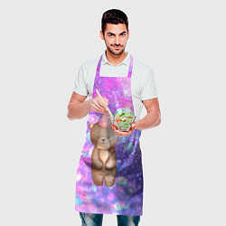 Фартук кулинарный День Рождения - Медвежонок с шариками, цвет: 3D-принт — фото 2