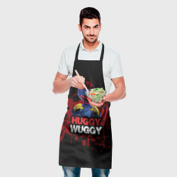 Фартук кулинарный 3D Хаги ваги Huggy Wuggy Poppy Playtime, цвет: 3D-принт — фото 2