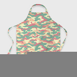 Фартук кулинарный Камуфляж в пастельных цветах, цвет: 3D-принт
