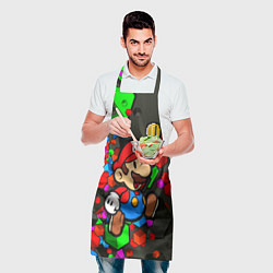Фартук кулинарный Super Mario Cubes 2022, цвет: 3D-принт — фото 2