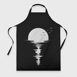 Фартук кулинарный Лунная Музыкальная Дорожка, цвет: 3D-принт