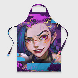 Фартук кулинарный Jinx Arcane граффити, цвет: 3D-принт