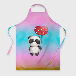 Фартук кулинарный Маленькая панда с сердечком, цвет: 3D-принт