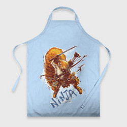 Фартук кулинарный Крейзи белка-ниндзя, цвет: 3D-принт