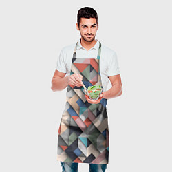 Фартук кулинарный Herringbone 3D Вышивка Ёлочка, цвет: 3D-принт — фото 2