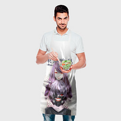 Фартук кулинарный Канеки и Ризе Tokyo ghoul, цвет: 3D-принт — фото 2