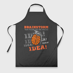 Фартук кулинарный Мозговой Штурм Brainstorm, цвет: 3D-принт