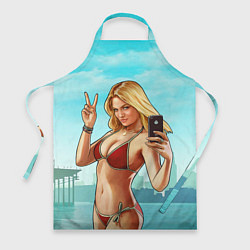 Фартук кулинарный GTA Beach girl, цвет: 3D-принт