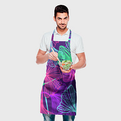 Фартук кулинарный Neon color pattern Fashion 2023, цвет: 3D-принт — фото 2