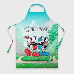 Фартук Cuphead Красная и синяя чашечка