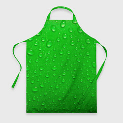 Фартук кулинарный Зеленый фон с росой, цвет: 3D-принт