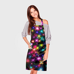 Фартук кулинарный ЦВЕТНЫЕ ЗВЕЗДЫ COLORED STARS, цвет: 3D-принт — фото 2
