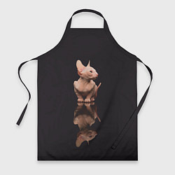 Фартук кулинарный Милый котенок сфинкса, цвет: 3D-принт