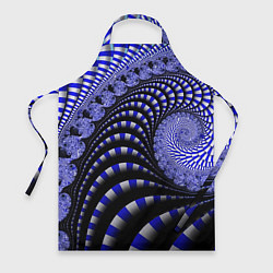 Фартук кулинарный Неоновая спираль Абстракция Neon Spiral Abstractio, цвет: 3D-принт