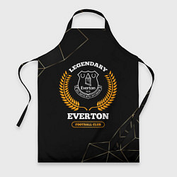 Фартук кулинарный Лого Everton и надпись Legendary Football Club на, цвет: 3D-принт