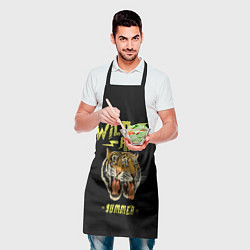 Фартук кулинарный Горячие хиты лета и тигры, цвет: 3D-принт — фото 2