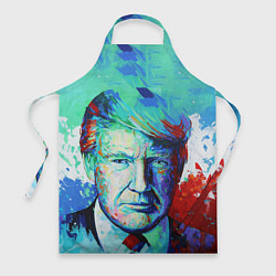 Фартук кулинарный Дональд Трамп арт, цвет: 3D-принт