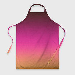 Фартук кулинарный Оранжево-пурпурный градиент, цвет: 3D-принт