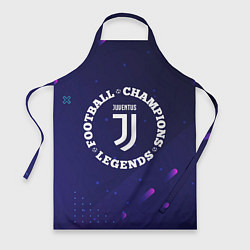 Фартук кулинарный Символ Juventus и круглая надпись Football Legends, цвет: 3D-принт