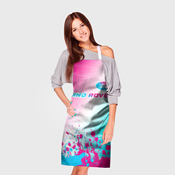 Фартук кулинарный Land Rover Neon Gradient, цвет: 3D-принт — фото 2