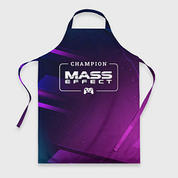 Фартук кулинарный Mass Effect Gaming Champion: рамка с лого и джойст, цвет: 3D-принт
